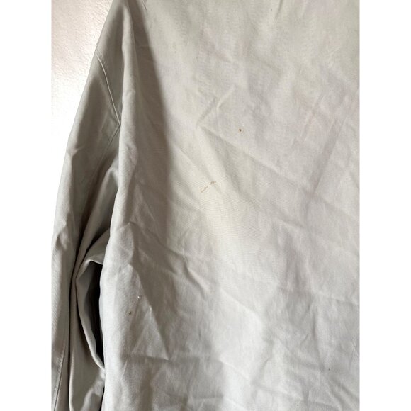 Gap Mens XL Beige Zip-Up Jacket Lightweight Casual Coat 55% Nylon 45% Cotton She - Picture 5 of 8